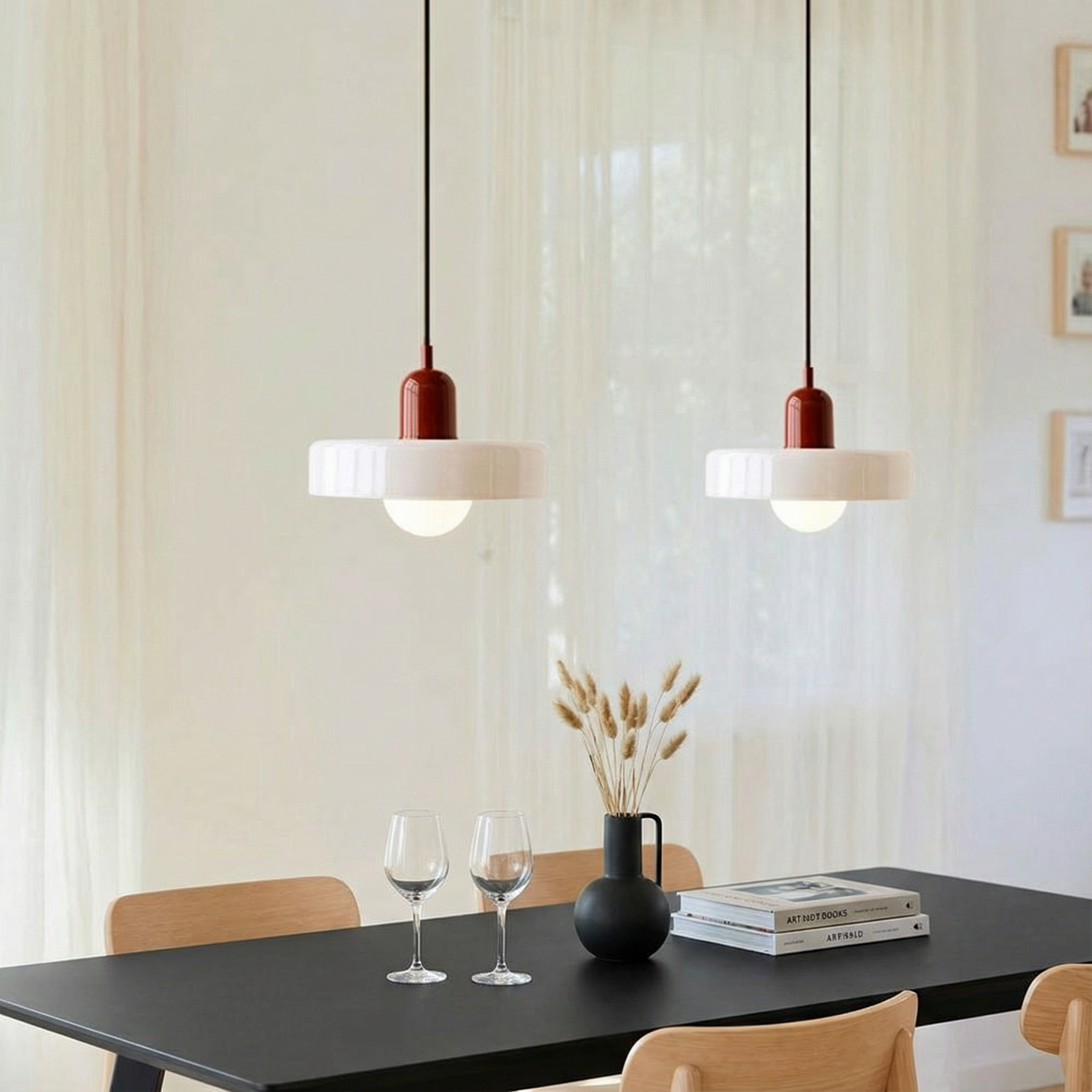 Aurora Glass Elegant Contemporary Colored Glass Pendant Light