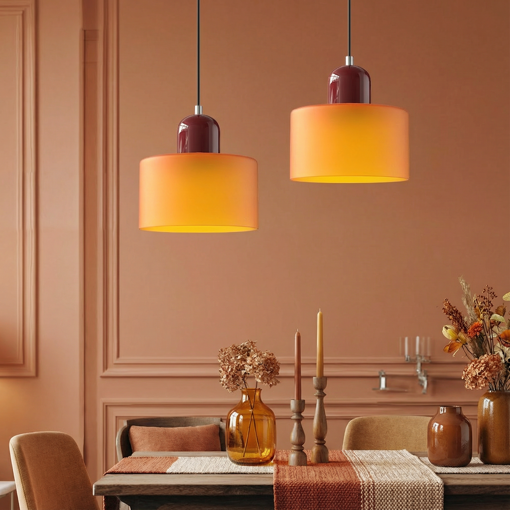 AetherGlow Modern Elegant Glass Pendant Lighting For Kitchen Island