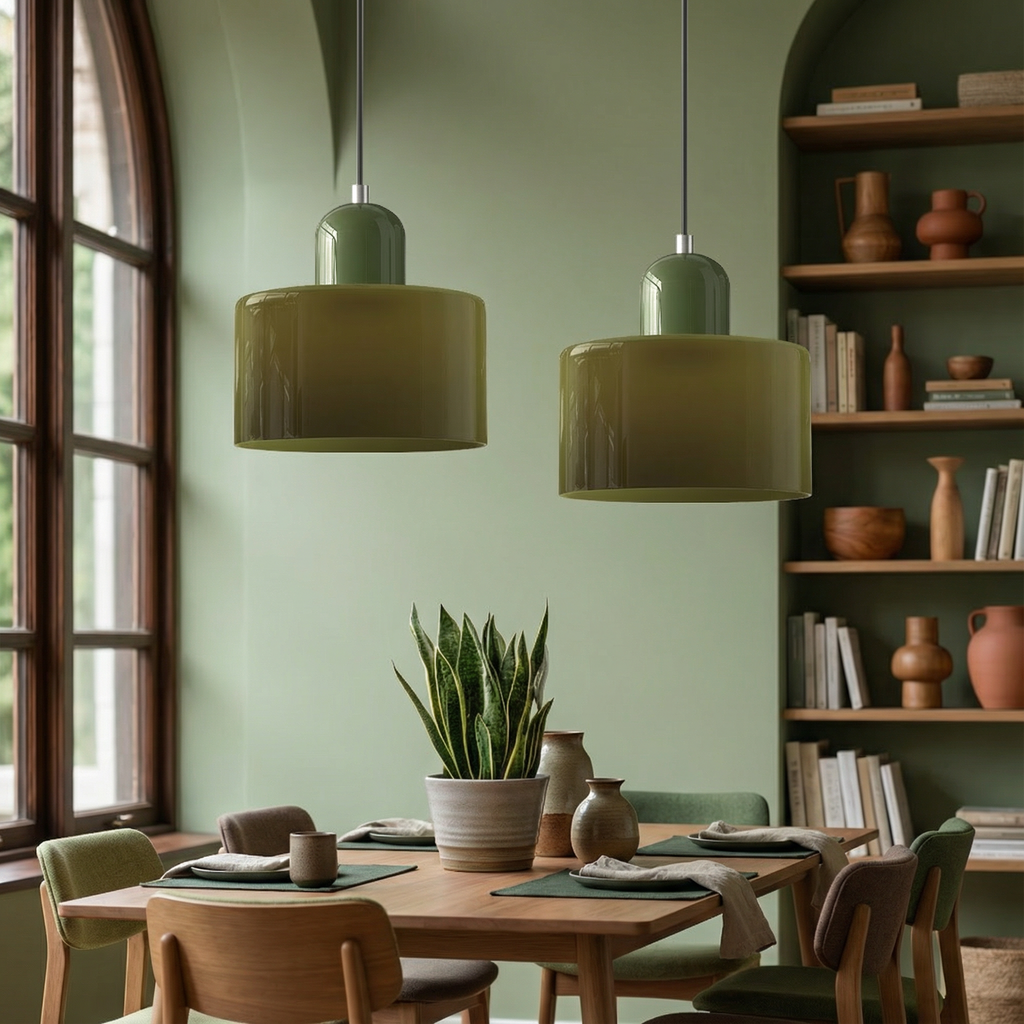 AetherGlow Modern Elegant Glass Pendant Lighting For Kitchen Island