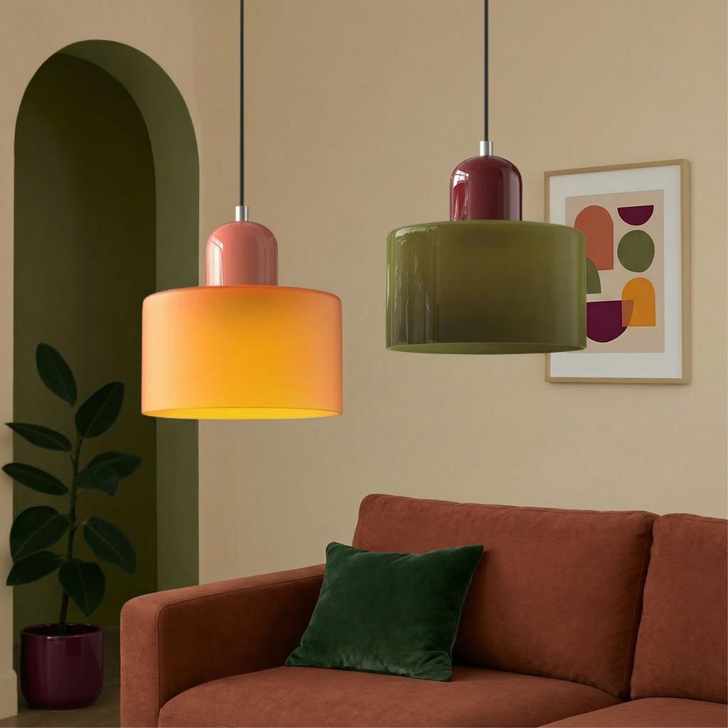 AetherGlow Modern Elegant Glass Pendant Lighting For Kitchen Island