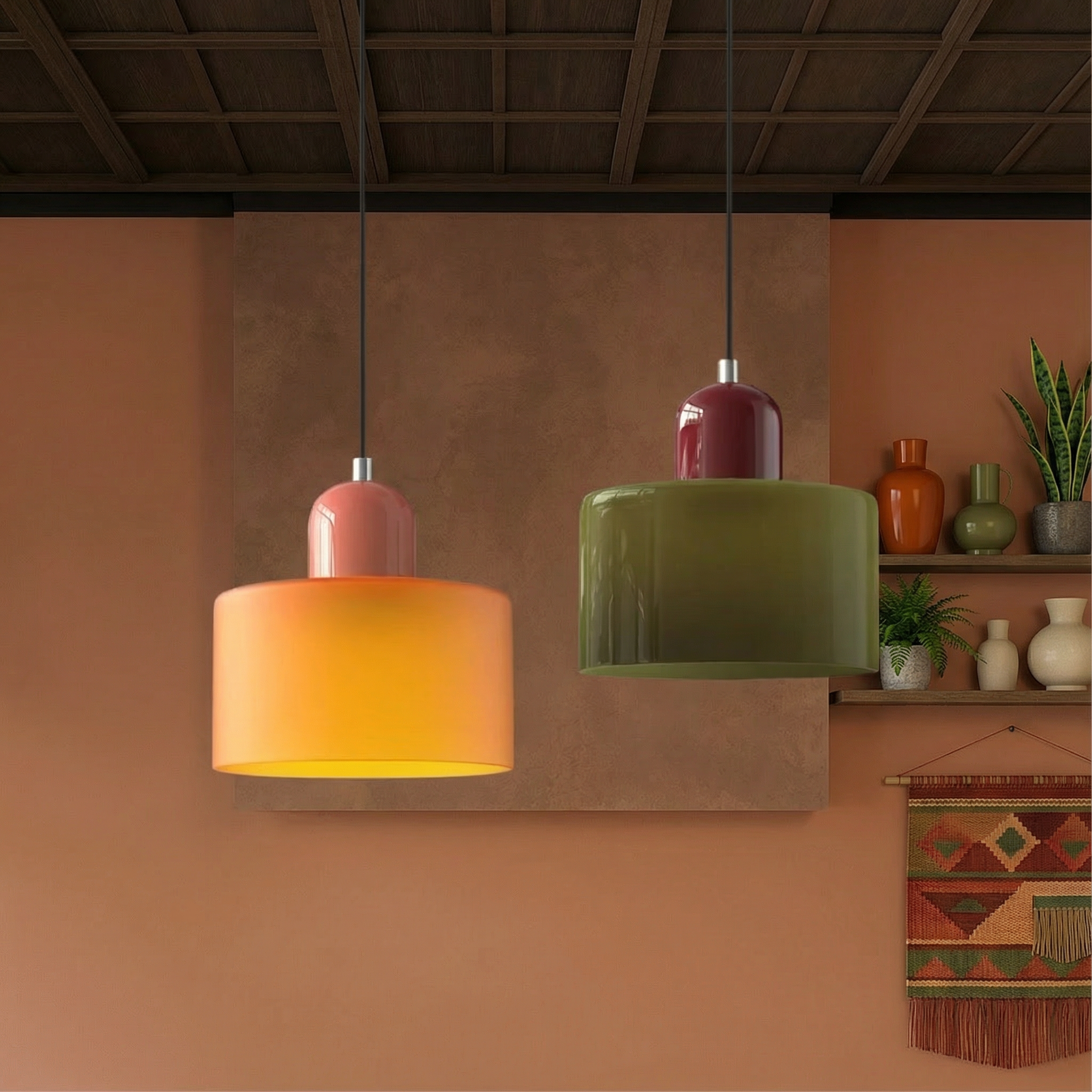 AetherGlow Modern Elegant Glass Pendant Lighting For Kitchen Island