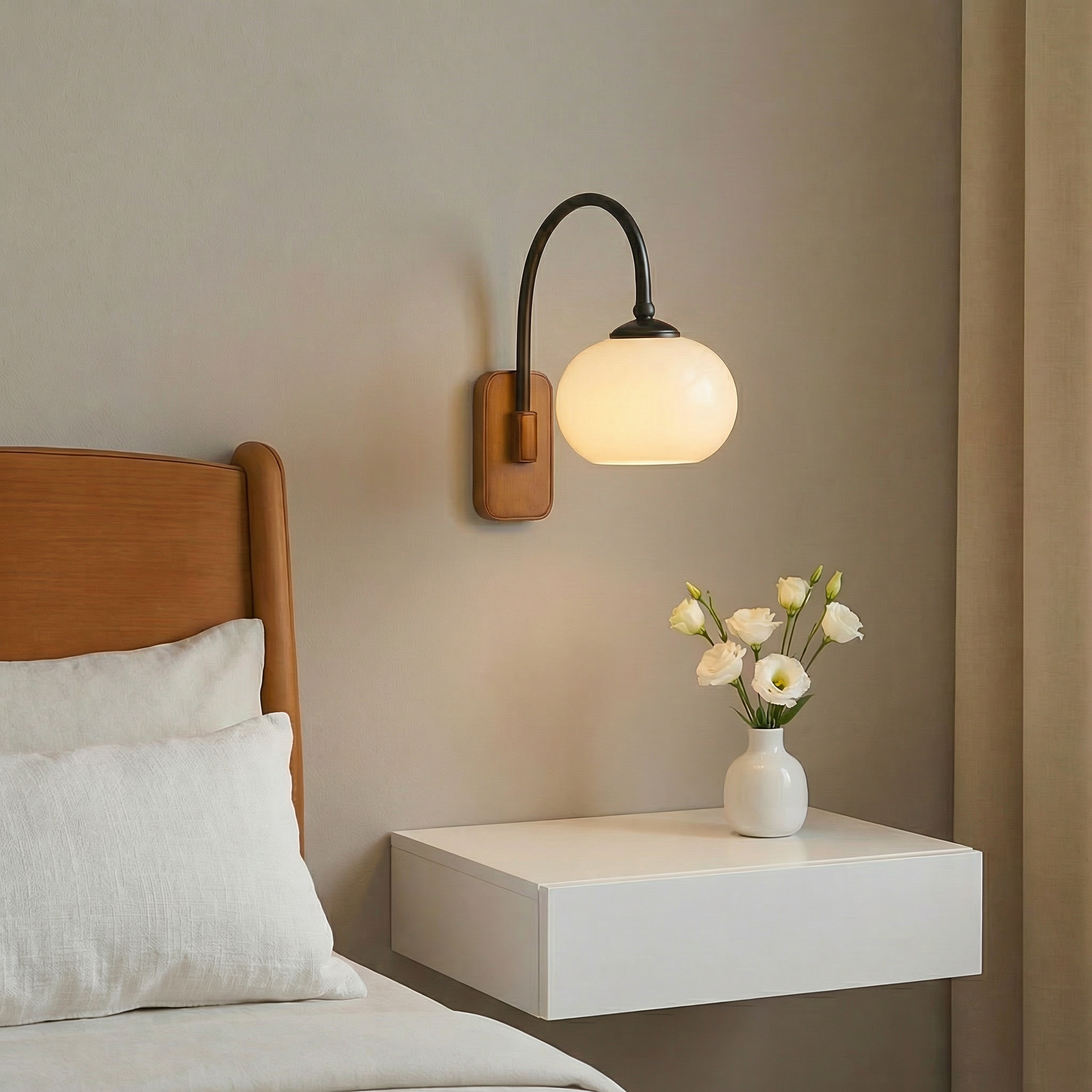 Nova Collection Rotatable Arm Wall Light Sconce With Warm LED For Modern Elegance